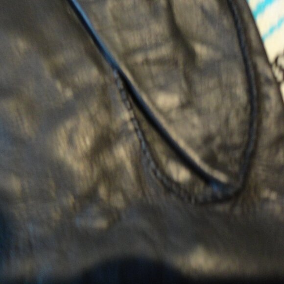 Leather Beaded 14" Evening Dress Gloves Vintage Diamond Pattern Elegant Demure ! - Picture 12 of 14